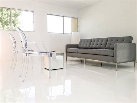 White Concrete Paint Interior - Denk Bee