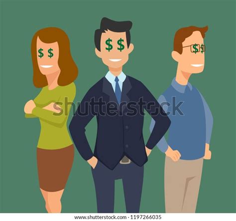 Greedy People Cartoon Character Illustration Stock Vector (Royalty Free) 1197266035 | Shutterstock