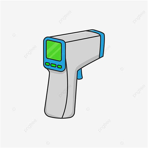 Infrared Thermometer Clipart Vector, Non Contact Infrared Thermometer Vector Illustration ...