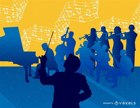 Music Orchestra Background Vector Download