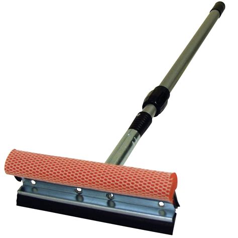 8 Metal Head Squeegee - with a 21 - 36 Extension Handle