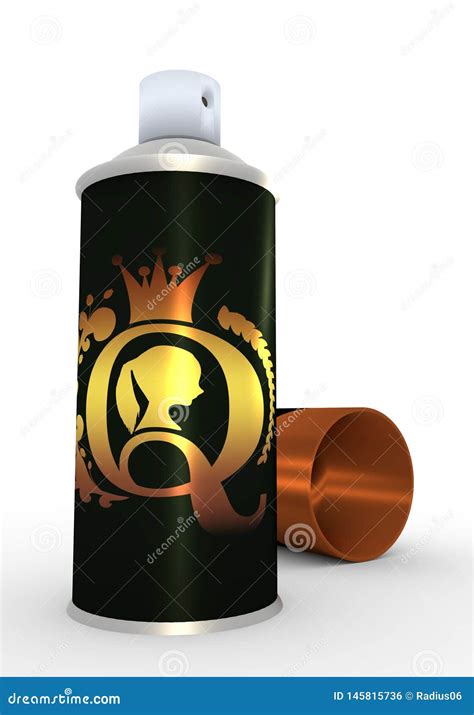 Spray aerosol can stock illustration. Illustration of dispenser - 145815736