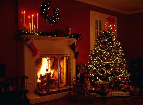 christmas, Fireplace, Fire, Holiday, Festive, Decorations Wallpapers HD / Desktop and Mobile ...