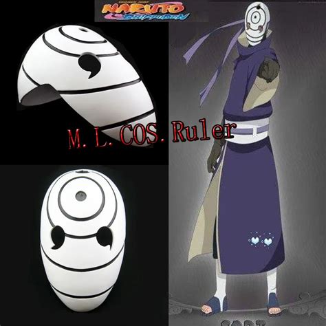 Popular Anime Cos Naruto Resin Mask Cosplay Costume Tobi Obito Uchiha ...