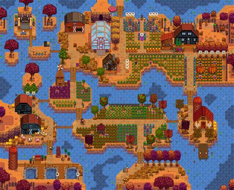 I think I finally like the layout of my riverland farm! : r/StardewValley