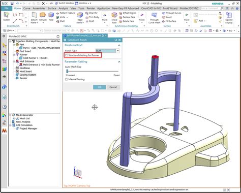 Structured Meshing for Runner Features Created by NX Mold Wizard | Blog | Moldex3D | Plastic ...