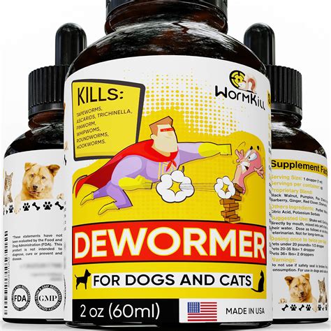 Dewormer for Dogs & Cats Broad Spectrum Worm Treatment, Powerful Canine Dewоrmer 303940829879 | eBay