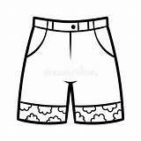 Kids Shorts Clip Art sketch template