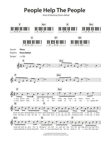 People Help The People | Sheet Music Direct