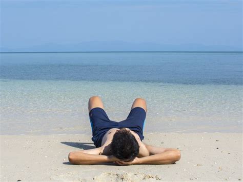 Man lying down on beach Premium Photo | Free Photo #Freepik #photo # ...