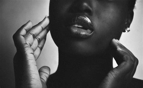 Black and White Photo of Womans Lips · Free Stock Photo