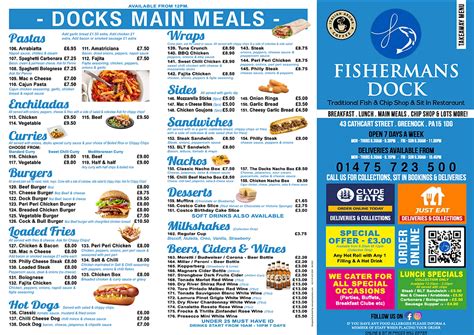 Takeaway Menu | Fisherman's Dock