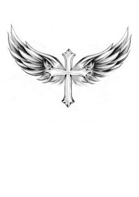 Pin on Quick saves | Cross with wings tattoo, Cross with wings, Cross ...