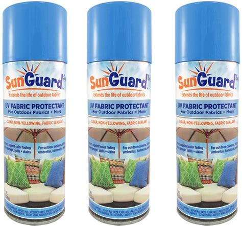 SUNGUARD Fabric UV Protectant and Sealant Spray (3 Pack) for Garden and ...