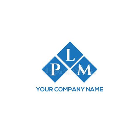 PLM Letter Logo Design on WHITE Background. PLM Creative Initials Letter Logo Concept Stock ...