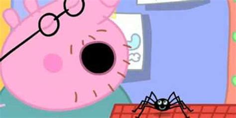 TIL that an episode of Peppa Pig about a spider, "Mr. Skinny Legs", was ...