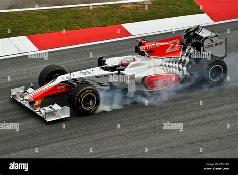 Narain Karthikeyan - HRT Stock Photo - Alamy