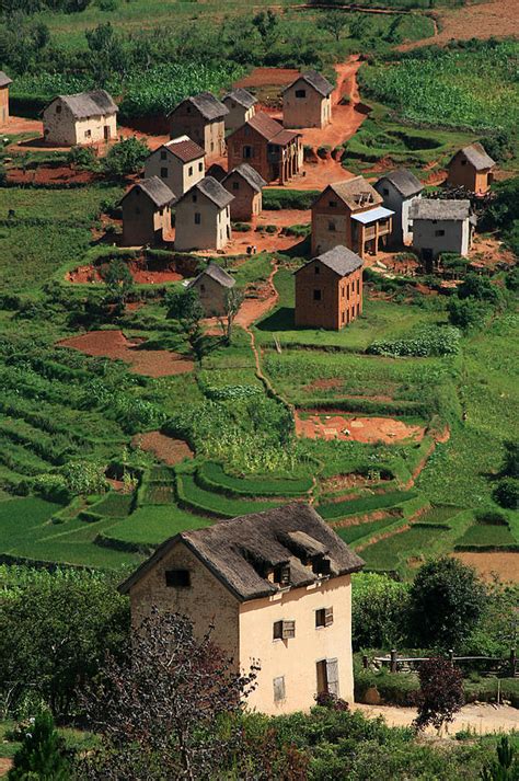 Monopoly Houses Madagascar Village Photograph by Jane McDougall