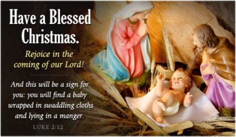 Blessed Christmas eCard - Free Christmas Cards Online