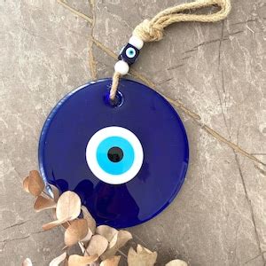 Evil Eye Wall Decor, Blue Glass Wall Hanging, Home Decoration ...