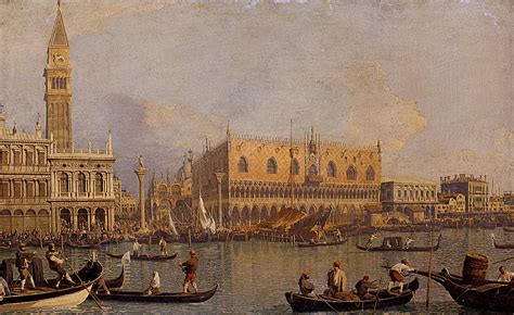 View of the Ducal Palace in Venice Painting by Canaletto - Fine Art America