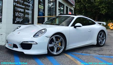 White Porsche 911 Carrera S - Boomer Nashua Mobile Electronics