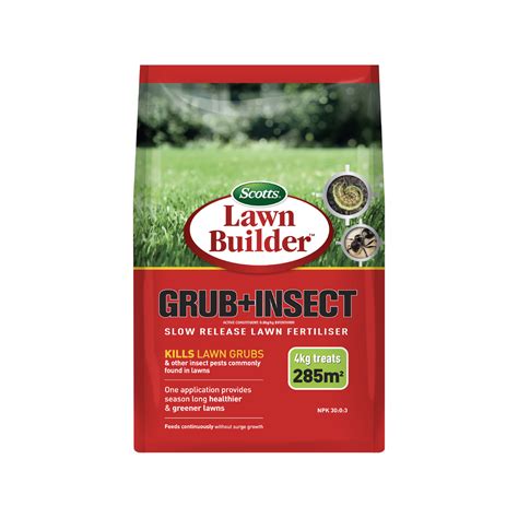 Lawn Builder 4kg Scotts Grub + Insect Slow Release Lawn Fertiliser - Bunnings Australia