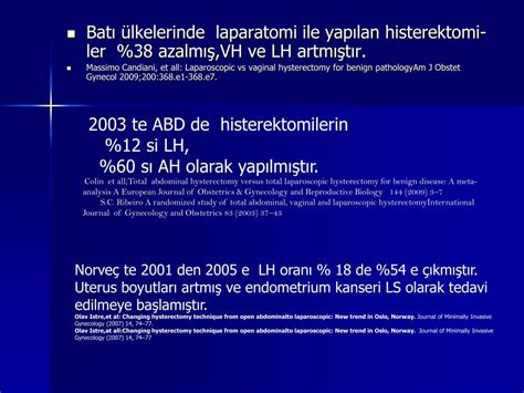 PPT - LAPAROSKOPİK HİSTEREKTOMİ Dr. Salih SADIK İZMİ PowerPoint Presentation - ID:323214