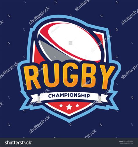 Rugby Championship Logo American Logo Sport Stock Vector (Royalty Free ...