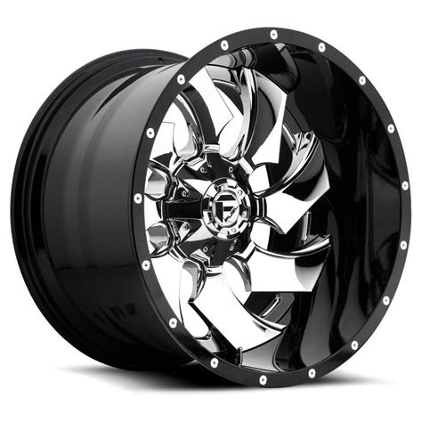 Online Store: 24" Inch Fuel Off Cleaver Chrome Face / Black 24x16 2-Piece Wheels Rims | Set Of 4 ...