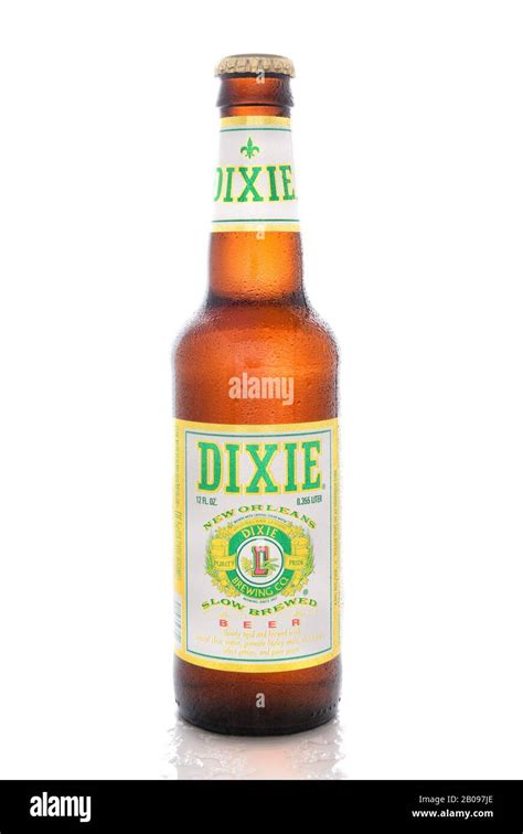 IRVINE, CA, AUGUST 25, 2016: A bottle of Dixie Beer. The Dixie Brewing ...