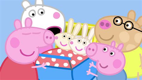 Peppa Meets Miss Rabbit and the Baby Rabbits 🐷🐰 - YouTube