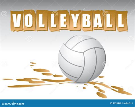 Volleyball banner stock vector. Illustration of sport - 9699440