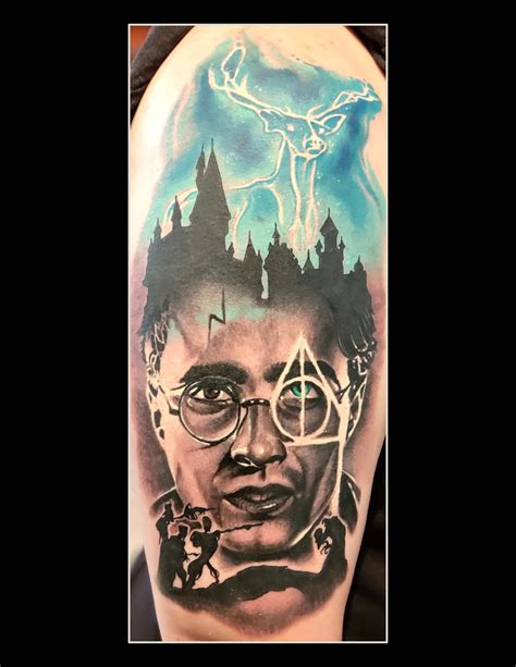 Color, Portrait, Black and Gray, Harry Potter, Realism, Orlando ...