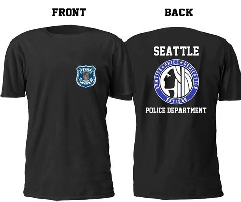 2019 New Fashion Men Tee Shirt NEW SEATTLE POLICE DEPARTMENT T SHIRT ...