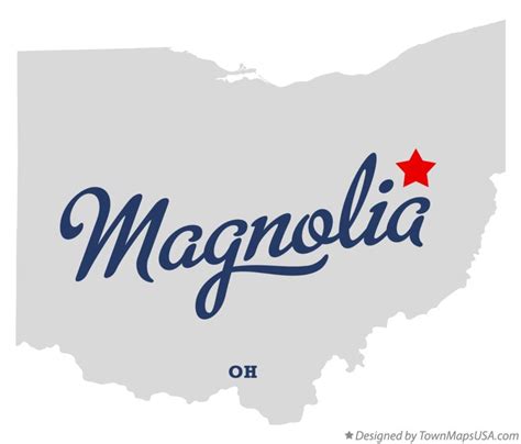 Map of Magnolia, OH, Ohio