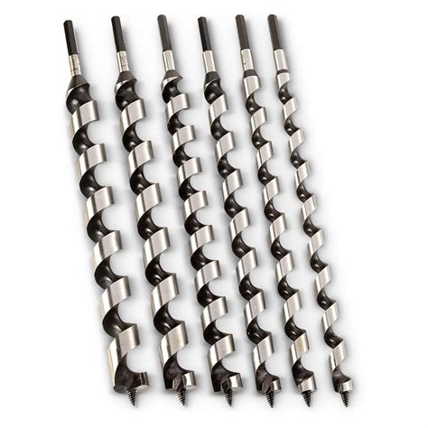 Klein Auger Bit Set, 6 Piece - 672605, Hand Tools & Tool Sets at ...