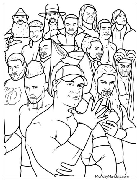 28 Wrestling & WWE Coloring Pages (Free PDF Printables)