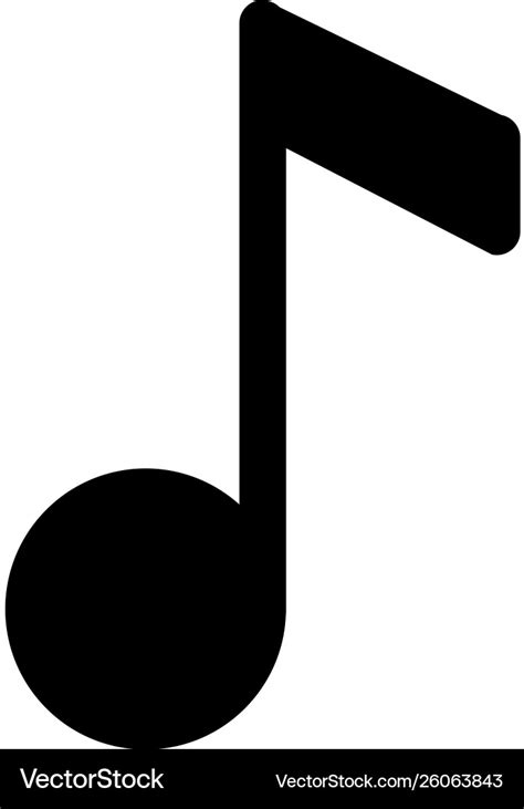 Music note symbol Royalty Free Vector Image - VectorStock