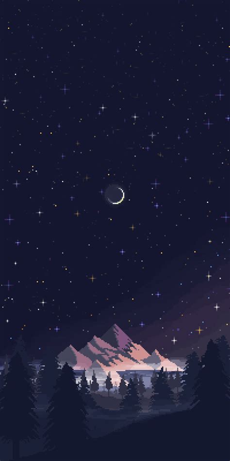 30+ Minimalist Mobile Wallpapers | Pixel art landscape, Pixel art background, Cool pixel art