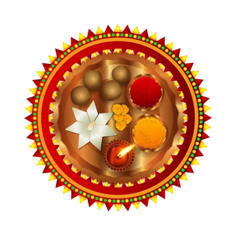 Creative puja thali 11906165 PNG