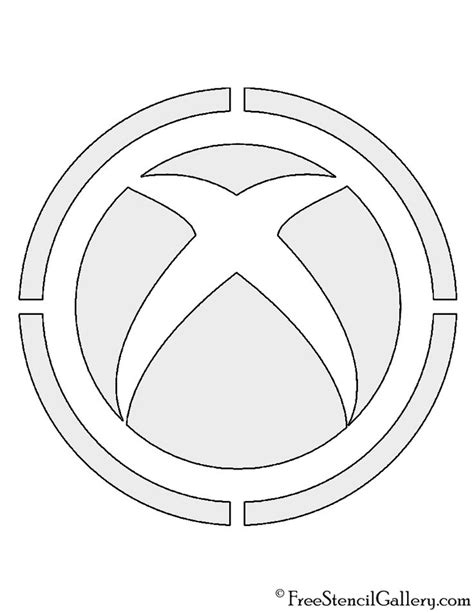 Xbox Logo Stencil | Free Stencil Gallery | Xbox logo, Stencil logo, Stencils