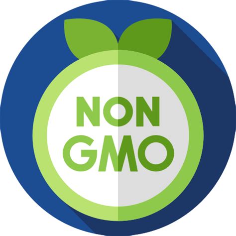 Non gmo Flat Circular Flat icon