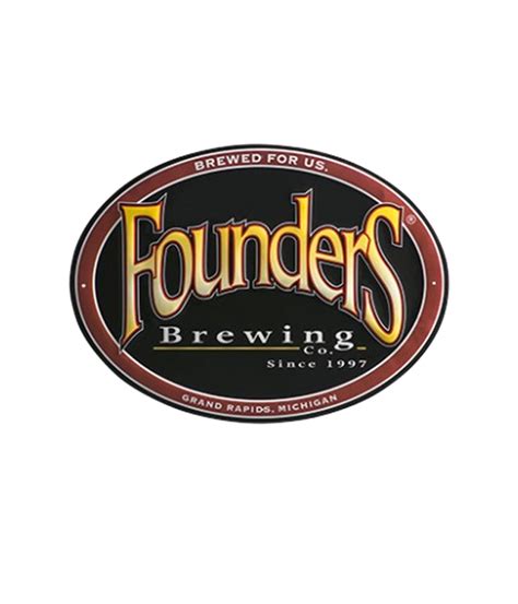 Founders Brewing Co. Logo Metal Sign - The Beer Gear Store