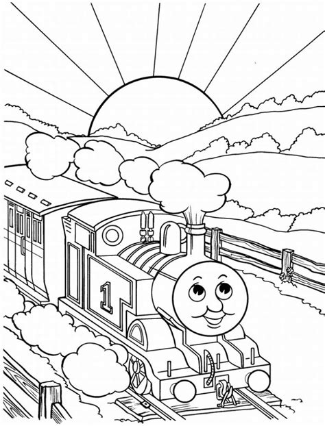 Free Printable Train Coloring Pages For Kids