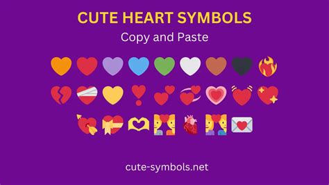 Cute Heart Symbols Copy Paste