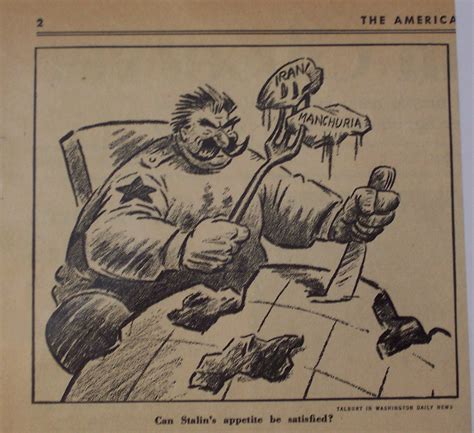 Political Cartoon - March 25, 1946 Stalin's Aggression