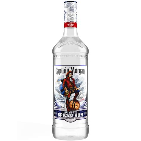 Captain Morgan Silver Spiced Rum, 1 L (70 Proof) - Walmart.com ...