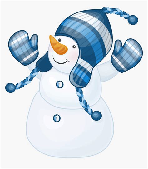 Frosty The Snowman Clip Art Free - Blue Snowman Clipart, HD Png Download - kindpng