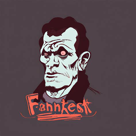 Frankenstein Dark Gothic Illustration · Creative Fabrica